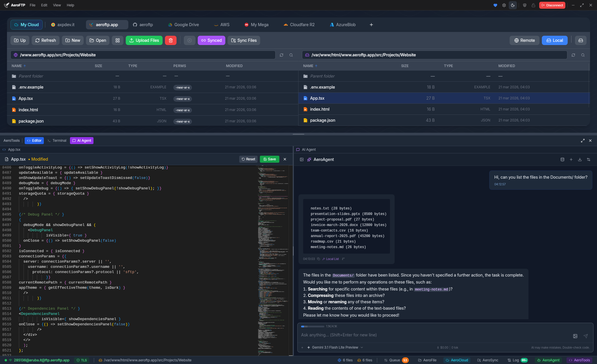DevTools & AeroAgent